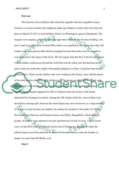 An account of an argument