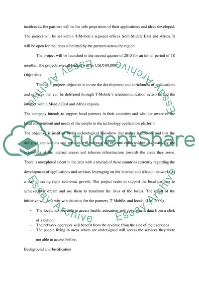 Incubation of Telecommunication Projects