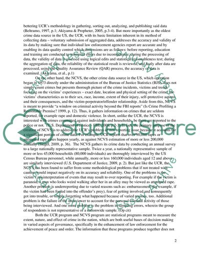 Two Primary Crime Data Sources in the US