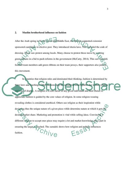 Main Aspects of Influence on Fashion