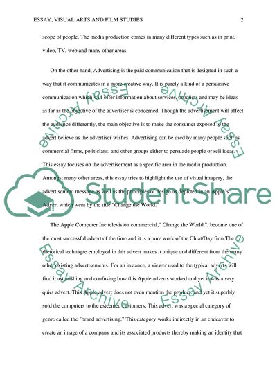 Advertisement in Media Production