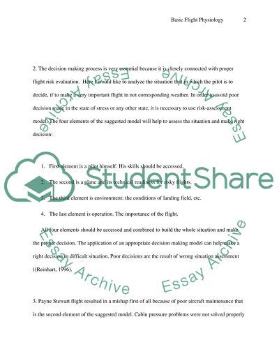 Basic Flight Physiology (By Richard O. Reinhart)