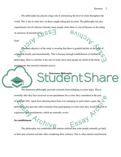 I would like you to distinguish between the four of the five major sentencing philosophies