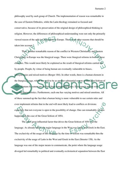 The Great Schism of 1054