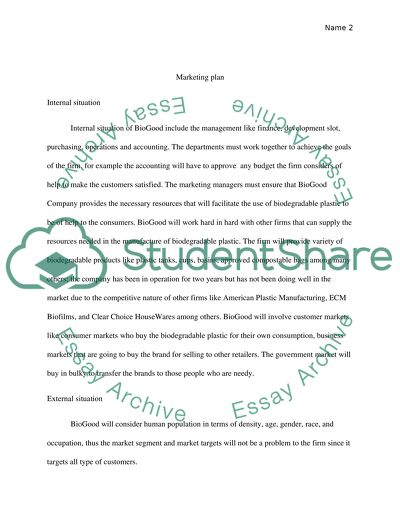 Internal Situation of BioGood