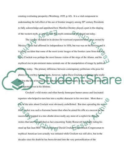 Frontier Rhetoric and 20th Century Presidents