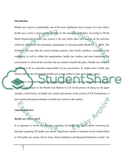 An Introduction to the US Health Care System