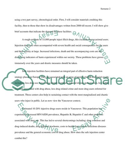 Assisted Injection Facilities: Harm Reduction through Social Justice