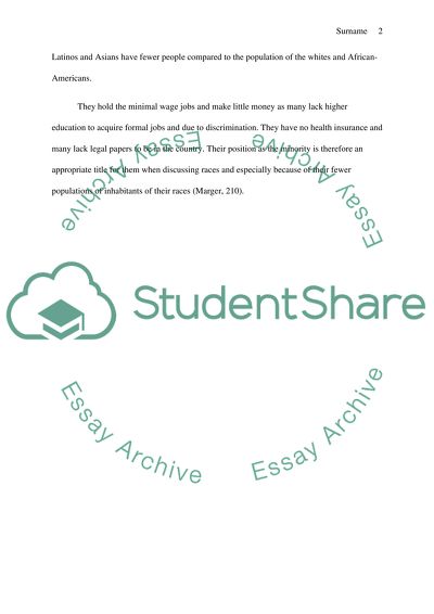 Ethnic Stratification (Domination and Subordination)