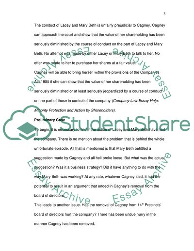 The Conduct of Lacey and Mary Beth