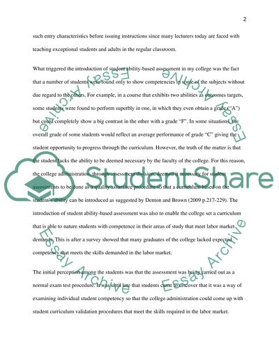 Questions of Qualitative and Objective Assessment of Students Based on Knowledge and Skills