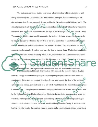 LEGAL AND ETHICal issues in health