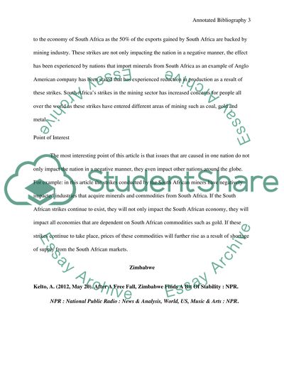 Review and Analysis of Articles on Economic issues in Africa