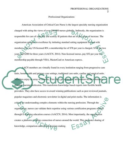 Professional Organizations