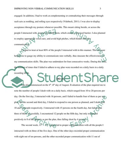 Improving Non-verbal Communication Skills