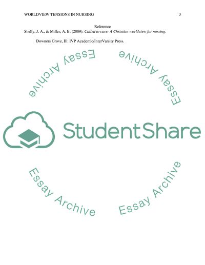 Worldview Tensions in Nursing