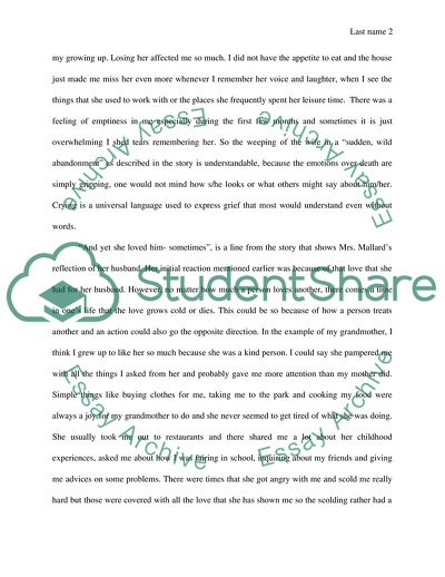 The Story of an Hour Critique