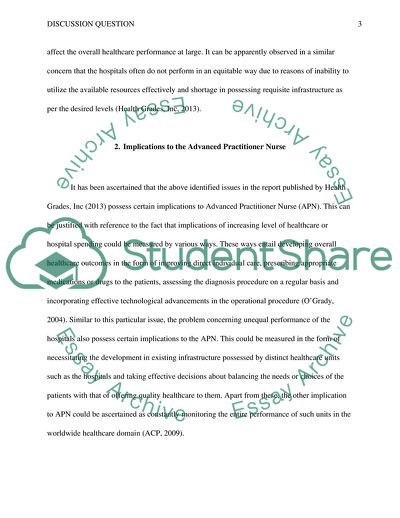 Implications to the Advanced Practitioner Nurse