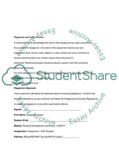 Personal Development Planning