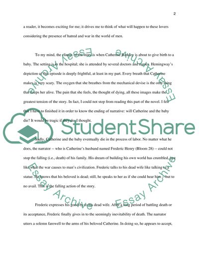 A Farewell to Arms by Ernest Hemingway