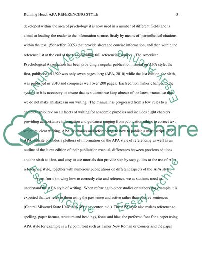 Correct American Psychological Association Citation for Academic Papers