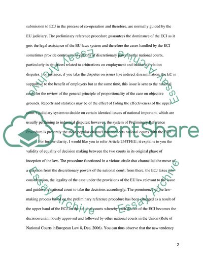 Preliminary Reference Procedure