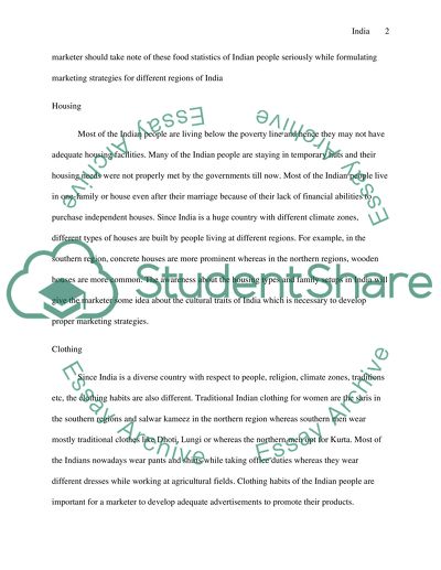 International Marketing, INDIA outline