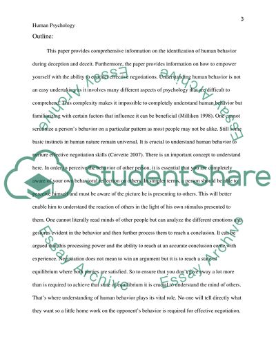 Human Behavior in Deception and Deceit