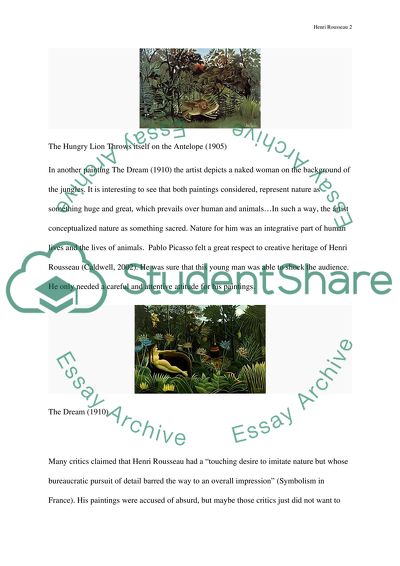 Henri Rousseau as a Master of Overlapping Shapes