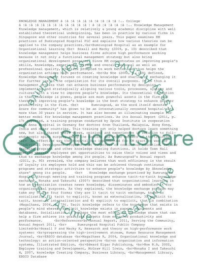 Knowledge management