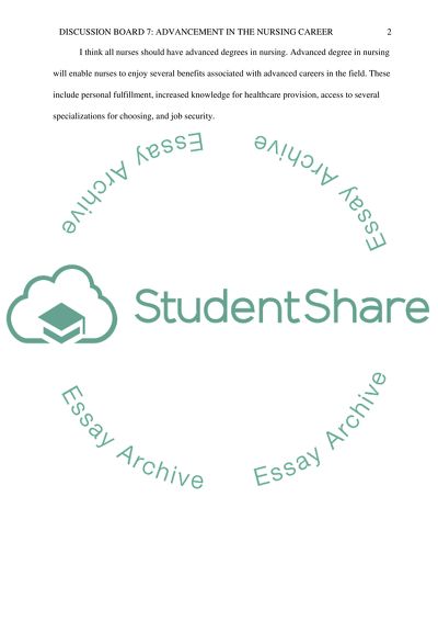 Discussion board seven