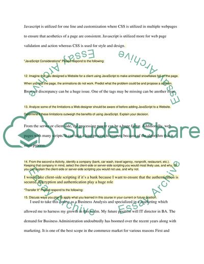 E-Activity in the Modern World