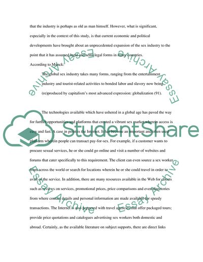 The Political Economy of the Global Sex Trade