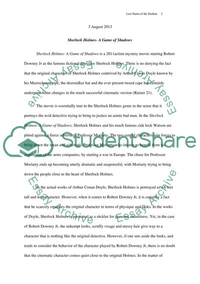 Sherlock Holmes- A Game of Shadows