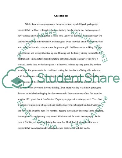 What somthing happend to me in childhood that i will never forget