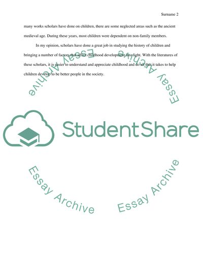 Concepts of Childhood