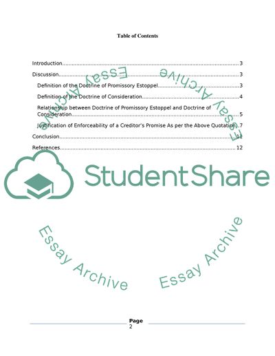 Definition of the Doctrine of Promissory Estoppel