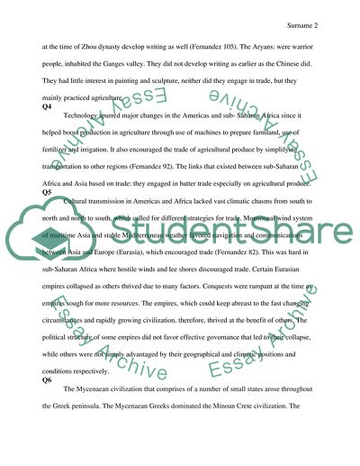 World History Before 1500 Chapter 5