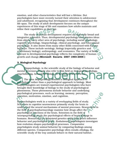 Main Approaches in Psychology