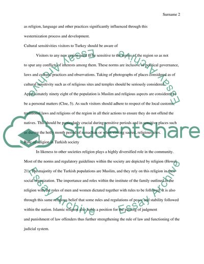 Turkey Briefing as a Traditional Turkish Element