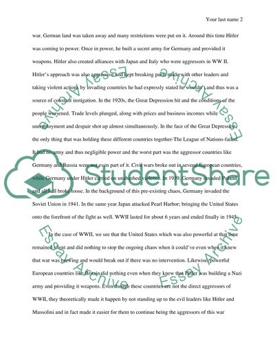 Causes Of World War II And Holocaust