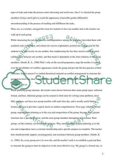 Structural Preparation for Teaching