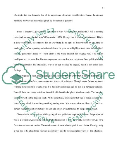 On War, Translated by Graham