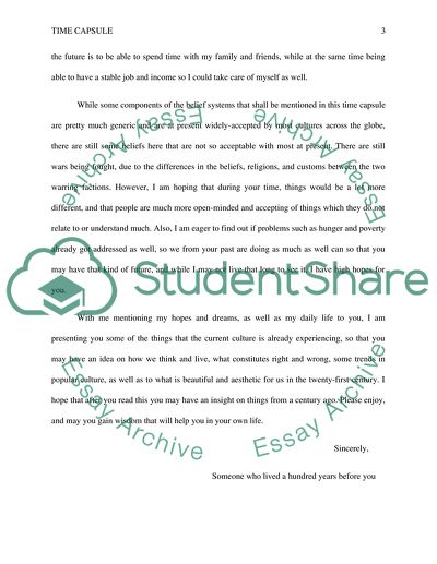 Time Capsule: The Twentieth Century and Beyond-Popular Culture and the Humanities