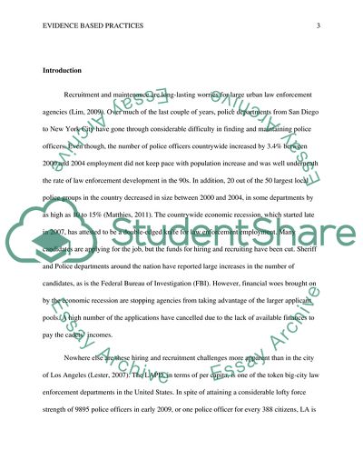 Evidence based practices