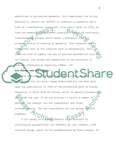 Lie Theory and Lie Groups