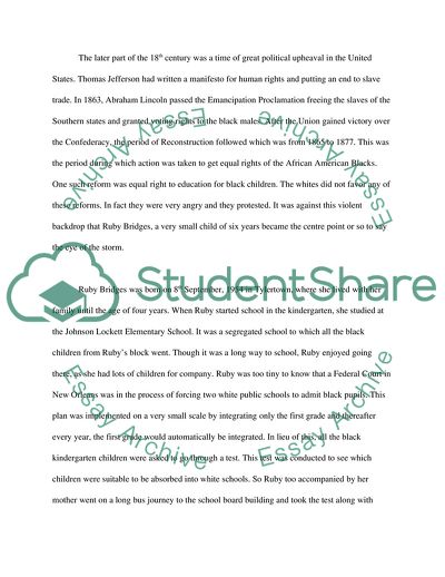 Ruby Bridges and the Civil Rights Movement