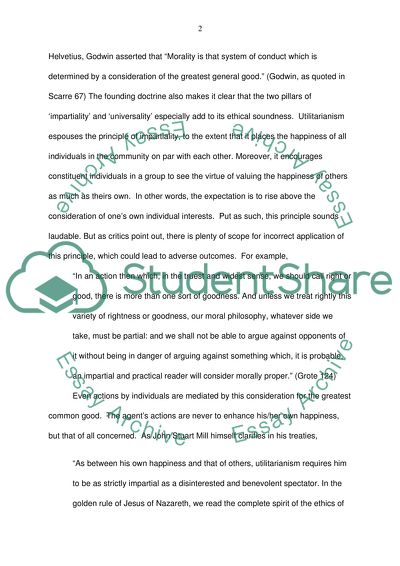 Universalist and impartialist about Utilitarianism