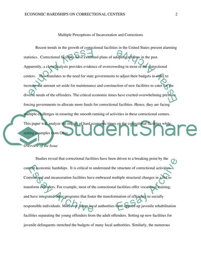 Multiple Perceptions of Incarceration and Corrections