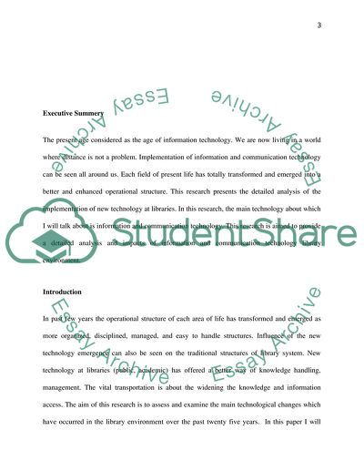 Impact of Information and Communication Technology in Academic Libraries, over the Last 25 Years